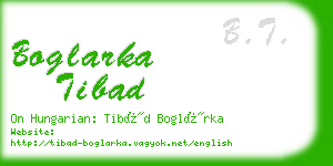 boglarka tibad business card